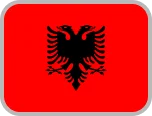 National flag of Albania icon.