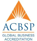 ACBSP (Accreditation Council for Business Schools and Programs) logo with the tagline 'Global Business Accreditation.